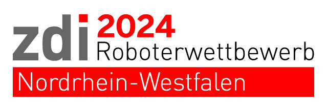 Das Logo des zdi-Roboterwettbewerbs, zdi-Roboterwettbewerb 2024 / Nordrhein-Westfalen